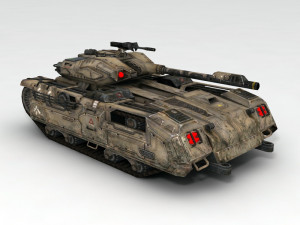 sci-fi tank Modèle 3D