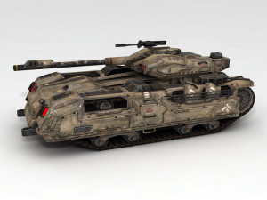 sci-fi tank Modelo 3D