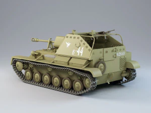 su-76 tank 3D Model