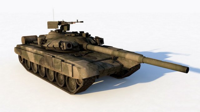 t-90 tank 3D Модель .c4d .max .obj .3ds .fbx .stl .blend 