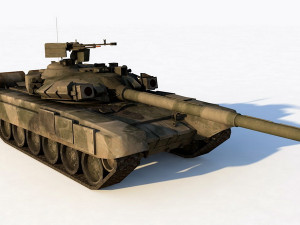 t-90 tank 3D Model