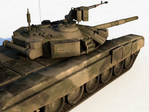 t-90 tank 3D Модель