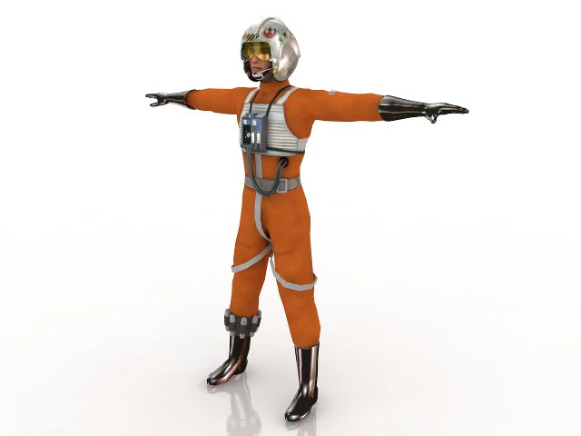 pilota Modello 3D .c4d .max .obj .3ds .fbx .stl .blend 
