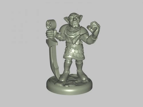 goblin in armor 3D Model .c4d .max .obj .3ds .fbx .stl .blend 