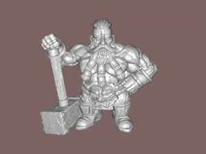 guerriero nano Modello 3D