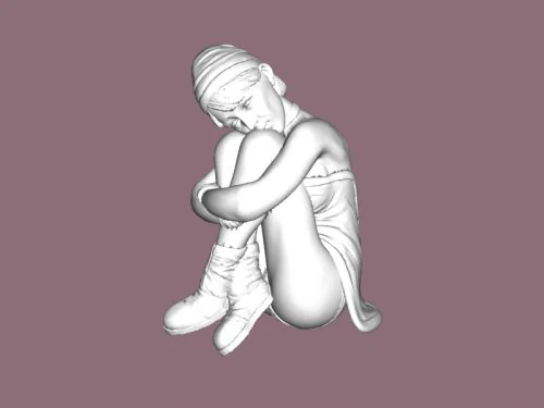 snow maiden 3D Model .c4d .max .obj .3ds .fbx .stl .blend 