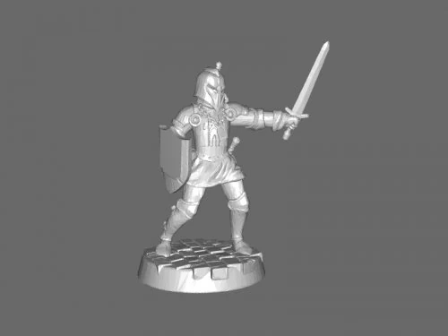 bretonian knight 3D Model .c4d .max .obj .3ds .fbx .stl .blend 