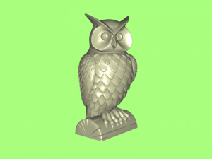owl statue 3D 模型