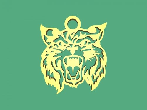 keychain lynx 3D Model .c4d .max .obj .3ds .fbx .stl .blend 