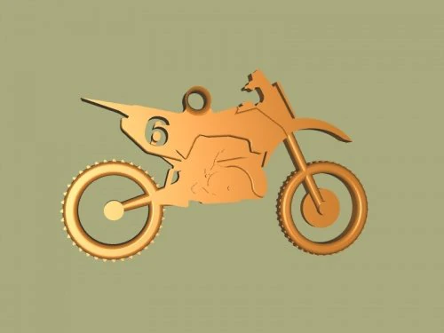 keychain motorcycle 3D Model .c4d .max .obj .3ds .fbx .stl .blend 
