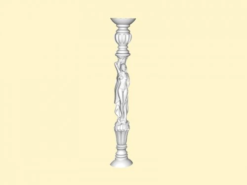 ragazza della colonna Modello 3D .c4d .max .obj .3ds .fbx .stl .blend 