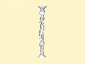 дівчина колонки 3D Модель