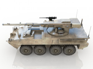 btr tank Model 3D