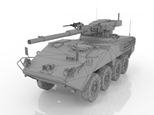 btr tank Model 3D