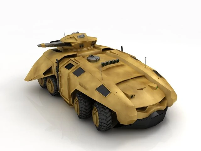 tank concept 3D Model .c4d .max .obj .3ds .fbx .stl .blend 