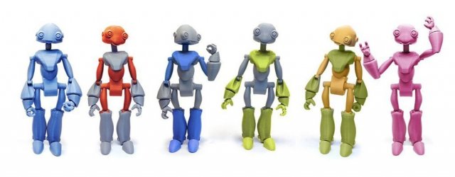 robot Model 3D .c4d .max .obj .3ds .fbx .stl .blend 