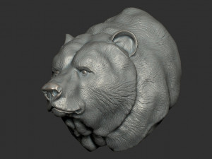 bear bust 3D Model