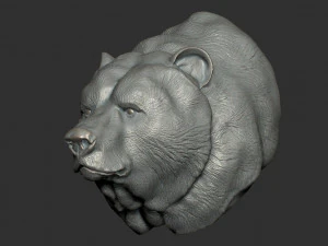 ведмежий бюст 3D Модель