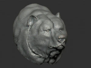 bear bust 3D Model