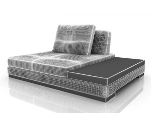 hermes sofa 3D Model