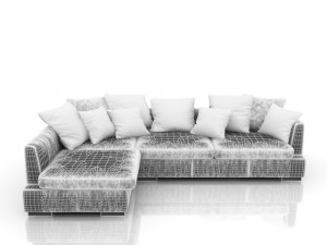 ipson sofa Modello 3D