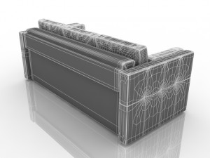 pufetto sofa Model 3D