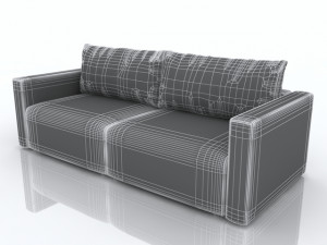 pufetto sofa Modèle 3D