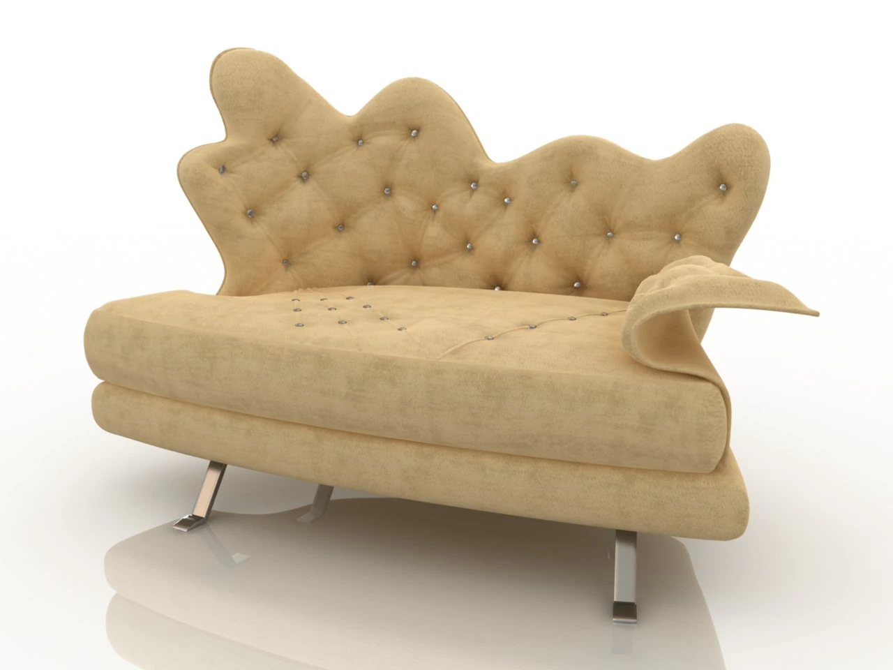 диван cassona 3D Модель .c4d .max .obj .3ds .fbx .stl .blend 