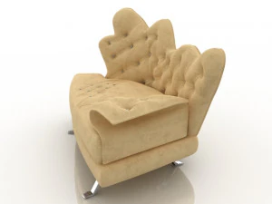диван cassona 3D Модель