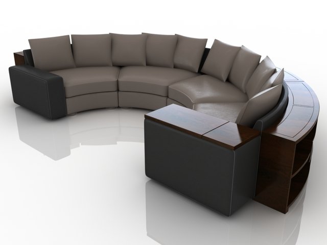 kalenka sofa 3D 模型 .c4d .max .obj .3ds .fbx .stl .blend