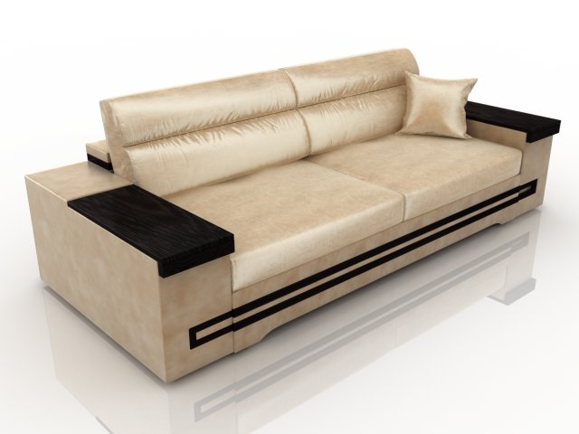 batler sofa 3D Модель .c4d .max .obj .3ds .fbx .stl .blend 