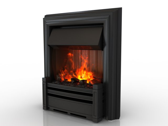 fireplace Model 3D .c4d .max .obj .3ds .fbx .stl .blend 