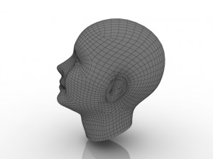 female head Modèle 3D