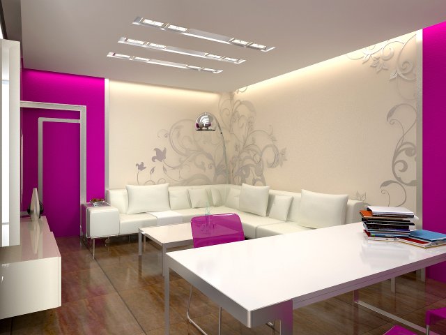 living room 3Dモデル .c4d .max .obj .3ds .fbx .stl .blend 
