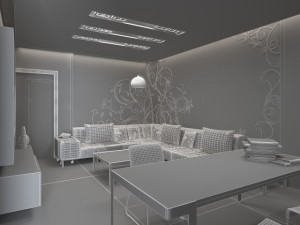 living room 3Dモデル