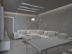 living room 3D Model