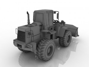 wheel loader 3D Model