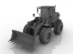 wheel loader 3D Model