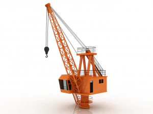 портовый кран 3D Модель