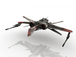 spaceship 3D 模型