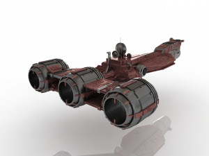 spaceship cruiser 3D 模型