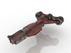 spaceship cruiser 3D 모델