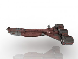 spaceship cruiser 3D 모델