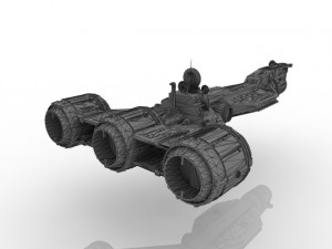 spaceship cruiser 3D 모델