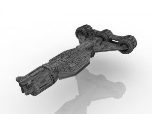 spaceship cruiser 3D 모델