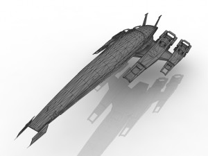 spaceship 3D 모델