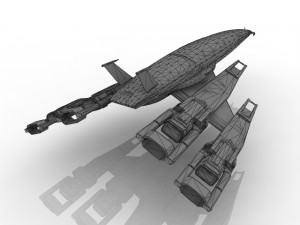 spaceship 3D 모델