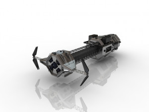 scifi spaceship Model 3D