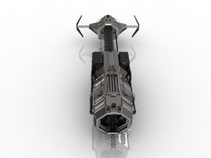 scifi spaceship Model 3D