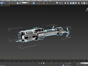 scifi spaceship Model 3D